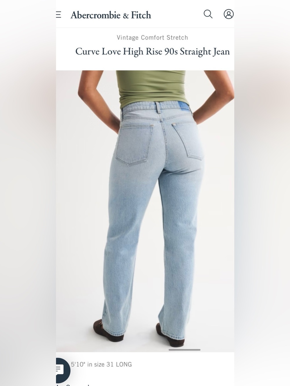Curve Love High Rise 90s Straight Jean